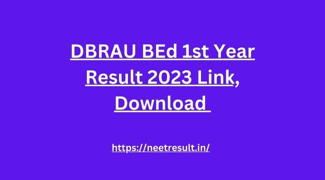 DBRAU BEd 1st Year Result 2023 Link, Download 