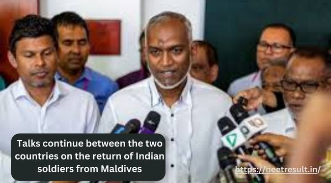 two countries on the return of Indian soldiers from Maldives